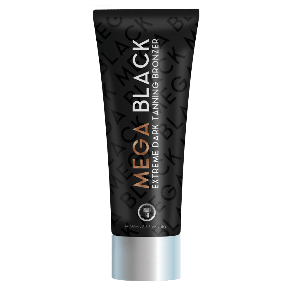 Бронзатор для загара в солярии Power Tan Mega Black, для всех типов кожи, 250 мл