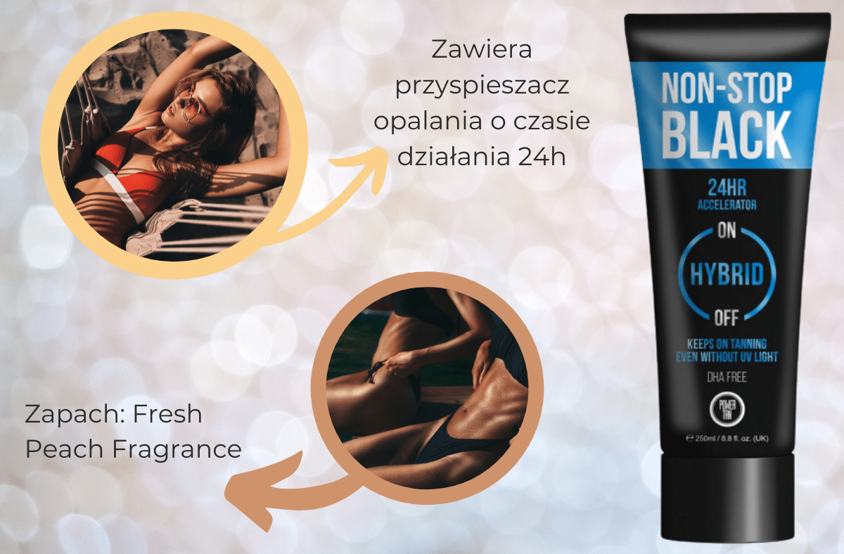 Power Tan Non-Stop Black Hybrid Accelerator - obrazek 3