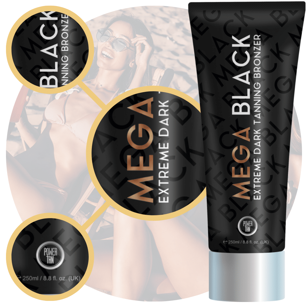 Бронзатор для загара в солярии Power Tan Mega Black, для всех типов кожи, 250 мл — фото 4