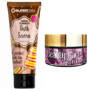 Supertan Dark Sauna 150ml + Słoiczek Beauty Face 15ml