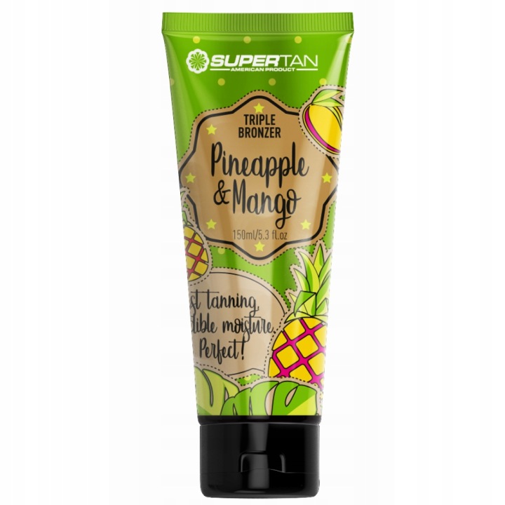 Набор для солярия SuperTan, бронзер Pineapple & Mango 150 мл и Tingle Tropical Fruit 150 мл — фото 3